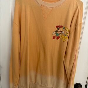 Disney Orange Crewneck Sweater